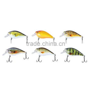 6pcs 6 Color Fishing Crankbait Hook Lure Bait Artificial Bait Sharp Fishing Hooks thumbnail-2