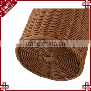 Hotel Home Daily Used Handcraft pe Rattan Laundry Clothes Toy Storage Box Plastic thumbnail-5