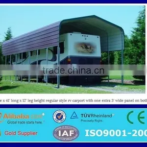 ISO Certified Prefab Sheet Metal Carport Low Cost thumbnail-1