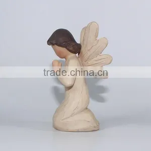 Hot Selling Wood Resin Angel Statue Crafts thumbnail-4