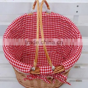 High Quality Empty Fruit Basket With Handles thumbnail-2