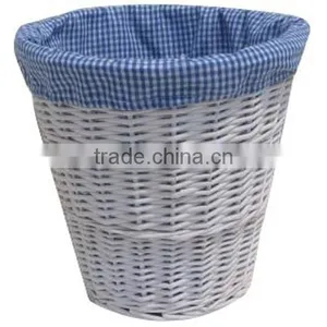 Decorative Natural Wicker Trash Can for Office thumbnail-1
