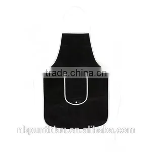 Non-woven Kitchen Apron With Magic Foldable Front Pocket as Promotion thumbnail-2