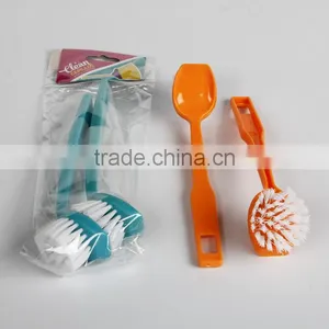 Round Head Kitchen Plastic Pot Cleaning Brush thumbnail-5