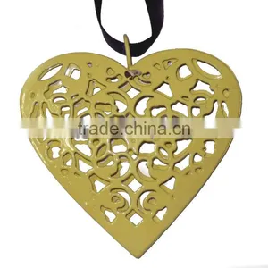 Heart Shaped Metal Wall Decor, Metal Heart Shape Dcoration Hanging, Decorative Heart Wall Hanging, thumbnail-1