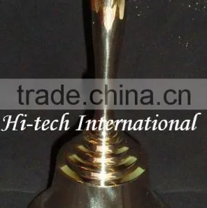 Metal Hand Bell,Polished Brass Hand Bell,Brass Hand Bell,Designer Hand Bell thumbnail-1