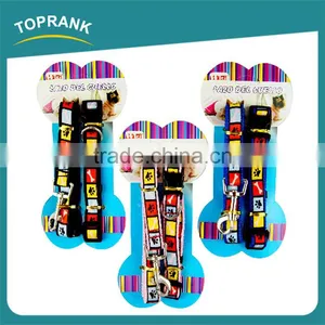 Custom Color Fashion Print Dog Training Accessories Pet Collars Leashes Set thumbnail-1