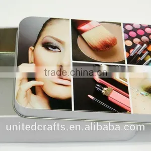 6" Vintage Style Make Up Desing Storage Tin Box Trinket thumbnail-2