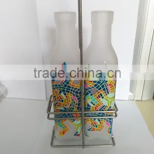 Beautiful Customized Glass Bottle /two Bottles Set With Frame thumbnail-1