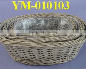 Cheap Egg Shape Unique Willow Garden Planter thumbnail-1