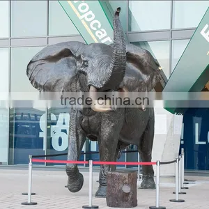 Large Outdoor Statues Bronze Life Size Elephant Statue for Sale thumbnail-1