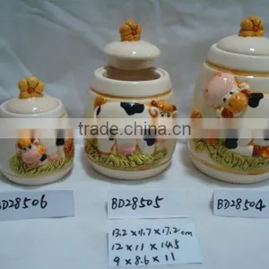 Ceramic Cow Canister 28504 thumbnail-1