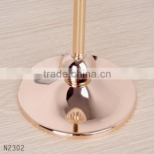 Top Selling Crystal Candle Holder With Metal Plated Candlestick for Home Wedding Decorative Romantic Candle Stand Free Shipping thumbnail-6