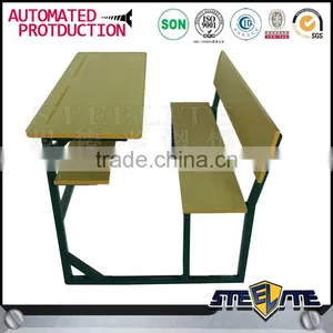 School Sets Wooden Desks /study Table Bench Cheap Used Double Attached Adult Student Desk thumbnail-5