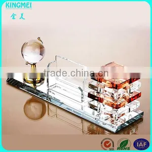 Photo Frame Engraved Crystal Office Pen Holder For Promotional Items thumbnail-5
