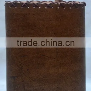 Handmade Vintage Leather Notebook With Pencil thumbnail-2