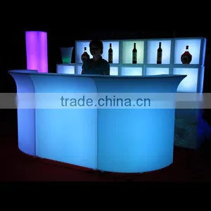 Nightclub Used RGB Color Changing Led Glowing Shining Vintage Bar Counter thumbnail-1