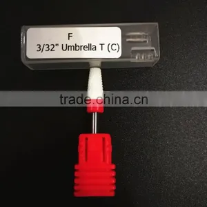 3/32" Large Tapered White Ceramic Nail Drill Bit thumbnail-4