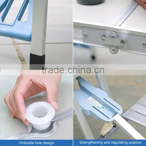 Lightweight Metal Folding Table and Chair Outdoor Furniture thumbnail-6