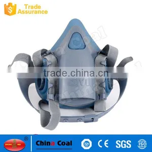 Silicone Rubber Half Facepiece Fire Escape Smoking Gas Mask thumbnail-1