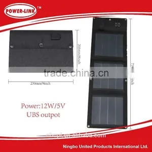 CIGS Flexible Light 12W Folding Solar Power Charger,solar Panel,solar Cell,laminate,for Mobile, Pad,camera,laptop thumbnail-1