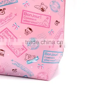 300D Polyester Dye Sublimation Full Color Printing Cute Bear Waterproof Shopping Tote Bag thumbnail-6