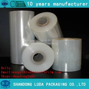 Factory Wholesale Anti Tear Transparent PE Plastic Packaging Stretch Wrap Film Roll thumbnail-1
