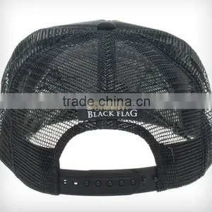 100% Polyester Black Foam And Mesh Sublimation Trucker Cap thumbnail-6
