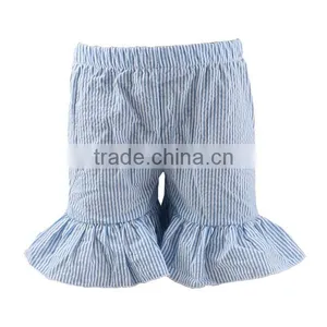 2017 Seersucker Ruffle Shorts Wholesale Baby Ruffle Shorts Girl Shorts thumbnail-4
