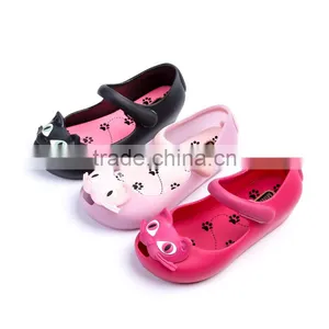 Hook and Loop Closure Mini Melissa Shoes, New Cat Design Mini Melissa thumbnail-1