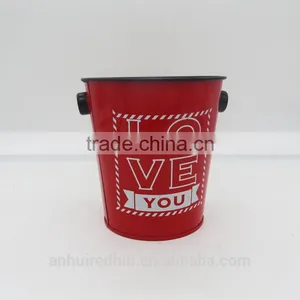 Custom Ice Bucket Tin Boxes for Storage With Handle thumbnail-1