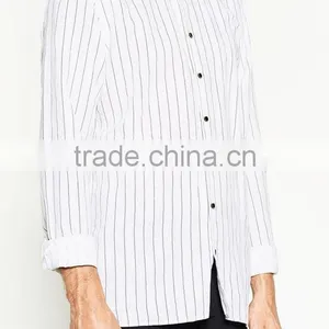 Seven Men Solid Color Shirt Sleeve Shirt thumbnail-2