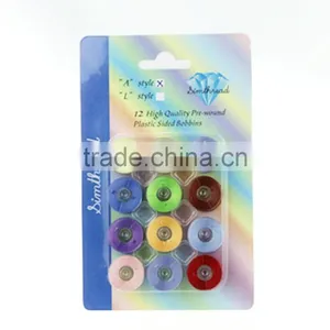 New Arrival Type A 12 Prewound Machine Embroidery Thread Bobbins Thread for Brother Embroidery Machine thumbnail-2