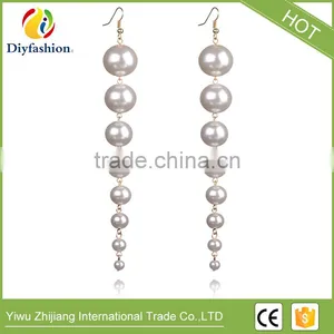 Hot Sell Long 8 Pearl Tassel Ear Hook for Women thumbnail-1