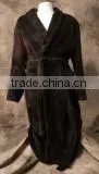 2014 Xinbo Black Soft Adults Coral Fleece Bathrobe thumbnail-1