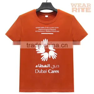 Screen Printing 100% Cotton Breathable Custom Printed t Shirt thumbnail-1