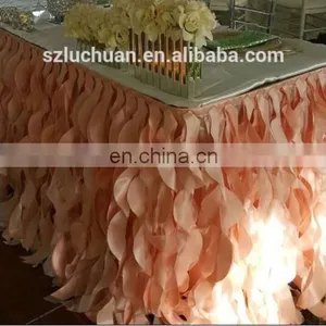 Beautiful Wedding Ruffled Table Skirt thumbnail-2