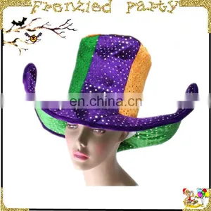 Wholesale Mardi Gras Hurricane Top Hat thumbnail-1