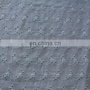 100% Cotton Embroidery Eyelet Fabric for Garment thumbnail-5