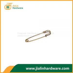 Antique Bronze Safety Pins 75mm*1.9mm Size Jewelry Brooch Pin thumbnail-3