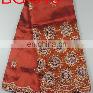 Latest Raw Silk Embroidery George Lace(BG-014) thumbnail-3