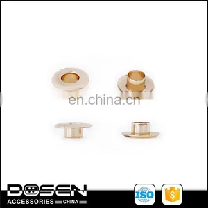 Polished Rose Gold Plated Shoes Eyelet Grommet Self-Piercing Brass Eyelet Rivets Studs For Bag Belt Boots Garment Leather thumbnail-1