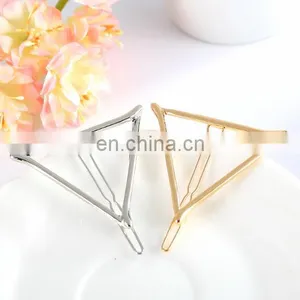 Newest Alloy Hairpins Lip/Triangle/Circle/Moon Hair Pin Jewelry Hairgrips M Etal Hair Clip For Women Hairpin Hair Clip thumbnail-1