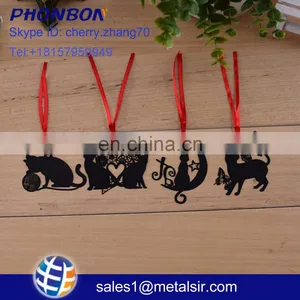 China Supplier Wedding Souvenier Cute Cat Metal Bookmark for Books Custom Lovely Inspirational Bookmark thumbnail-1