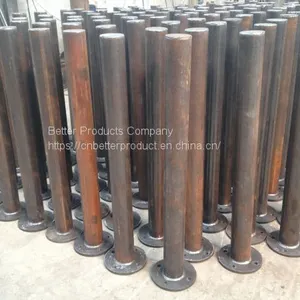 Traffic Steel Bollards With Pedestal or Not thumbnail-3