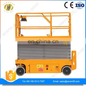 7LGTJZ Shandong SevenLift Auto Scissor Wholesale Outdoor Using Easy Operation 10m Mobile Battery Powered Lift thumbnail-5