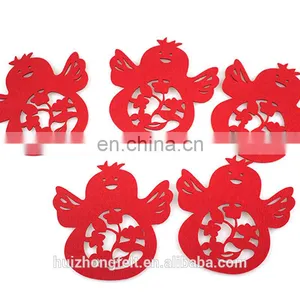 Eco-friendly Animals/ Flowers Felt Christmas Decoration Felt Coaster for Cup thumbnail-4