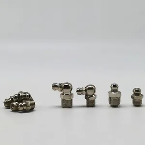 M6 X 1mm 45 Degree Metric Grease Nipple Fitting Iron Galvanized Grease Nipple thumbnail-3