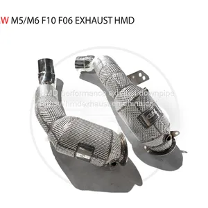 Exhaust Manifold Downpipe for BMW M5 M6 F10 F06 Car Accessories With Catalytic Header Without Cat Whatsapp008613189999301 thumbnail-3