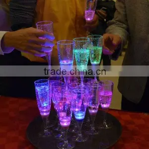 Led Light up Transparent Champagne Flutes for Party thumbnail-1